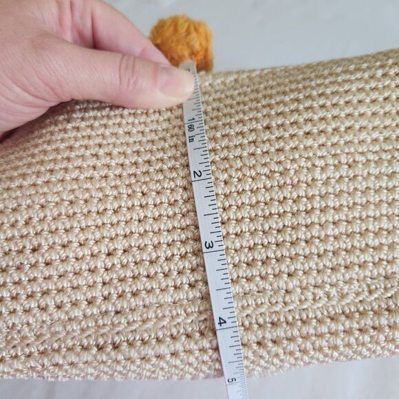 The Sak Natural Beige Handmade  Crochet Boho Casual Shoulder Bag Purse Tote - Picture 7 of 16